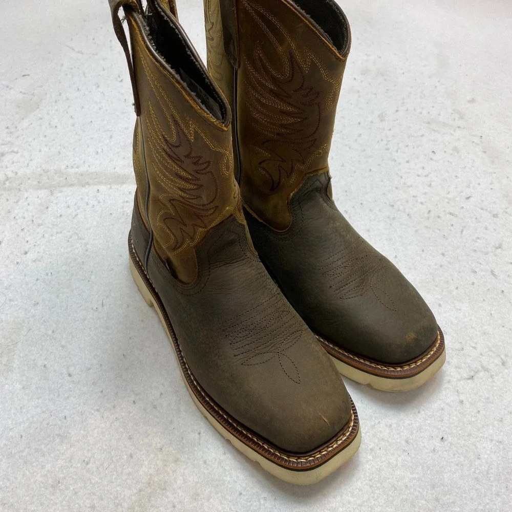 Thorogood Boots Mens 10 Brown 814-4332 Wellington Square Toe Work EH SR